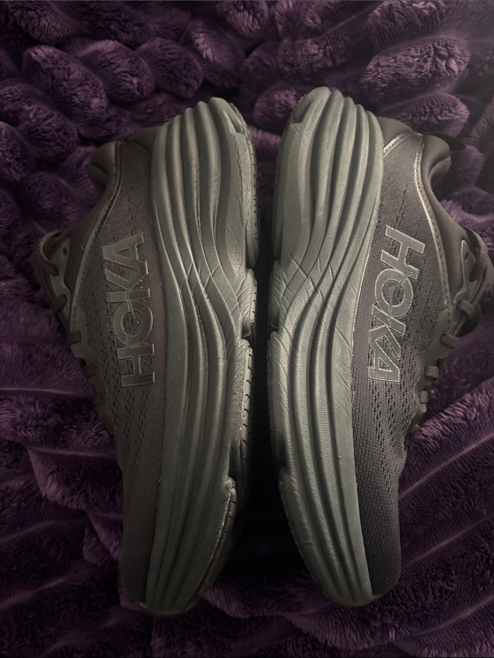 Hoka Black Cushioned Road Running Shoes - Picture 3 of 5